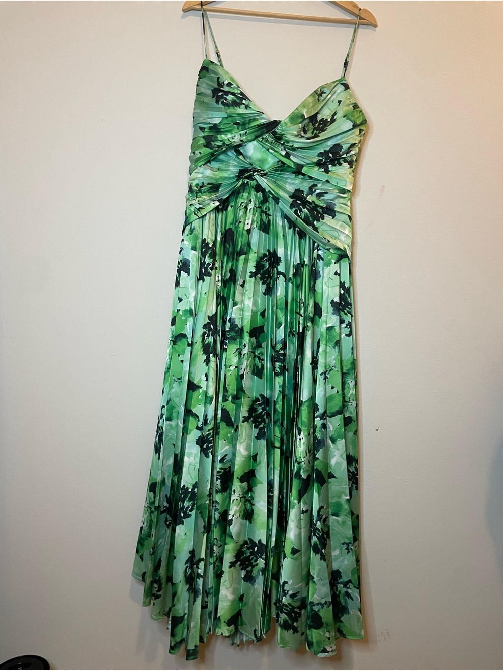 Acler Green Floral Twist-Front Maxi Dress - Picture 2 of 10